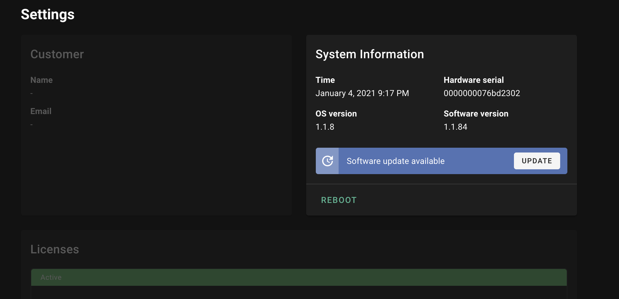 System Information