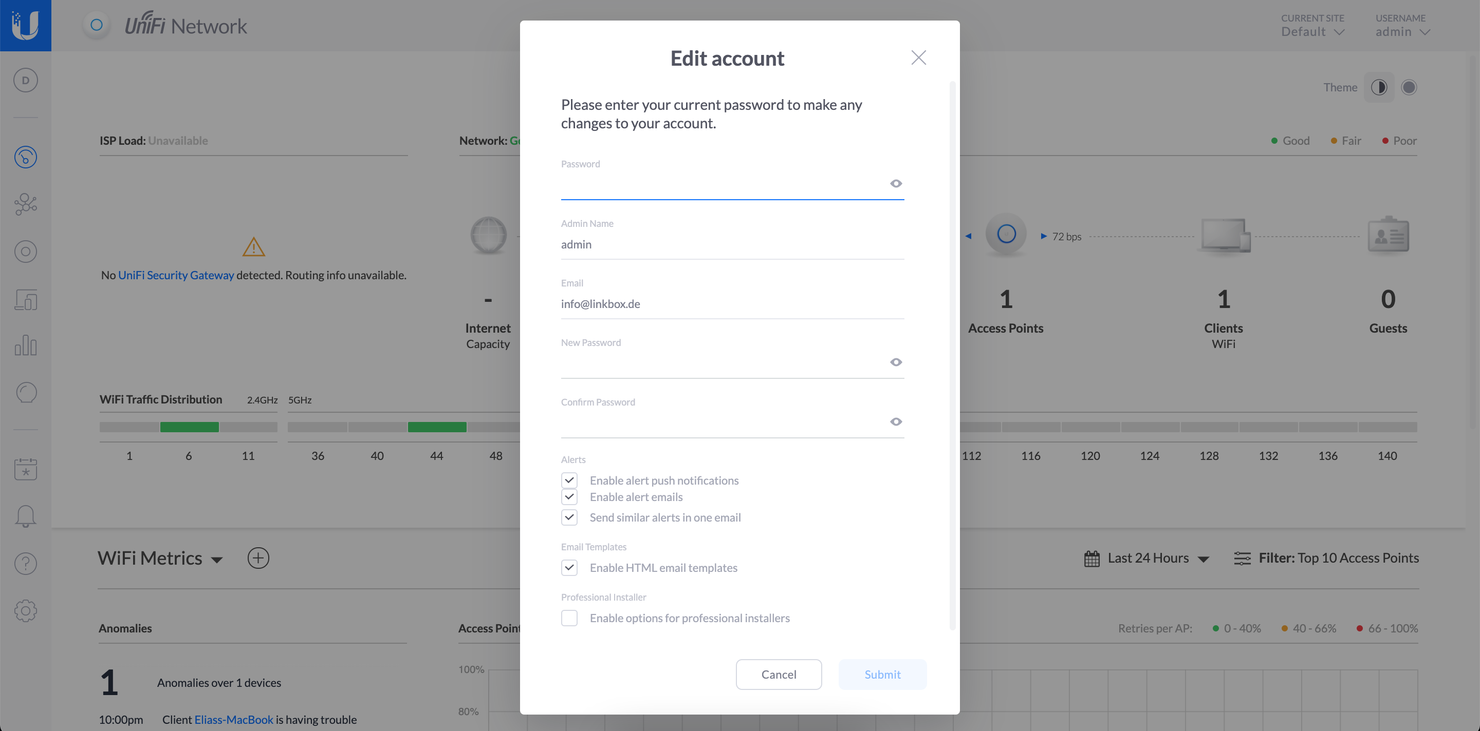 Account Settings